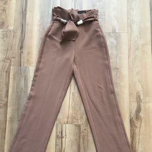 JLUXLABEL Caribou Gold Hardware Wide Leg Trousers